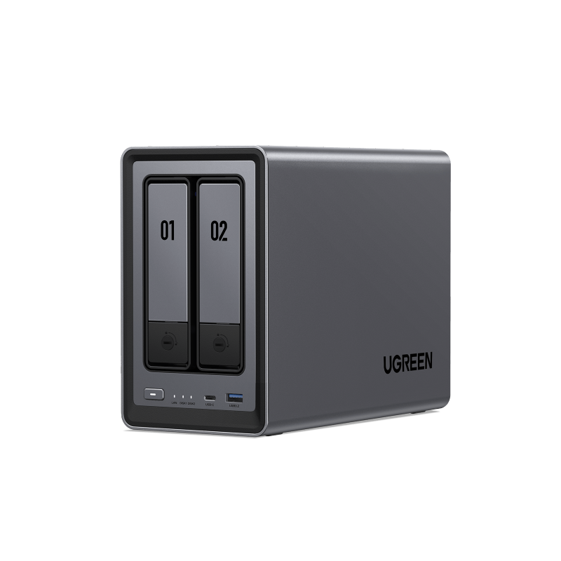 UGREEN NASync DXP2800 — 2-bay NAS enclosure, product image from UGREEN
