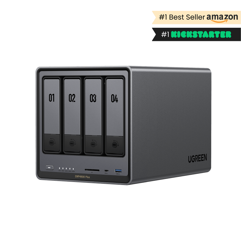 UGREEN NASync DXP4800 Plus — 4-bay NAS enclosure, product image from UGREEN