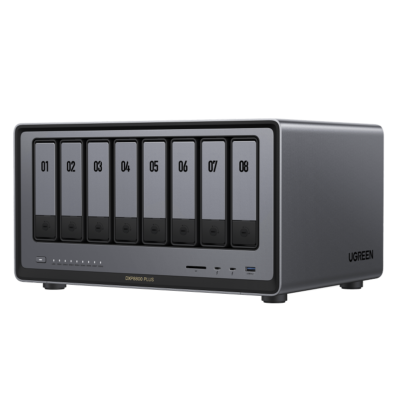 UGREEN NASync DXP8800 Plus — 8-bay NAS enclosure, product image from UGREEN