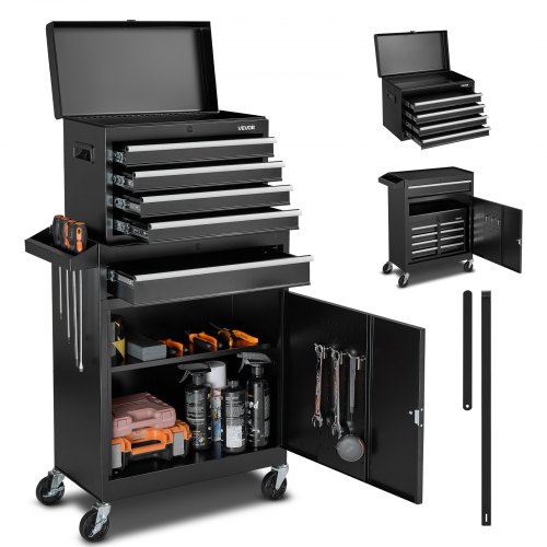 VEVOR Rolling Tool Chest, 2-in-1, 5 Drawers (TBC112015)