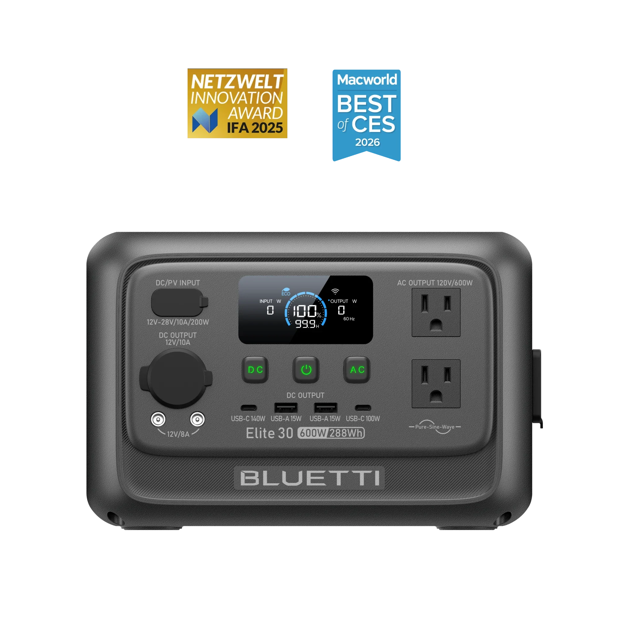 BLUETTI Elite 30 V2 Portable Power Station — solar bundles available